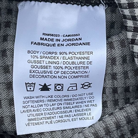 Nike Yoga Gingham High Waist Crop Leggings Womens Size XXS DA1092-133 Tights - Picture 4 of 7